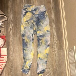 Vitality Blue and Yellow Leggings